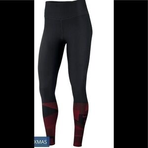 Nike Women's Geometric Performance Leggings - Black